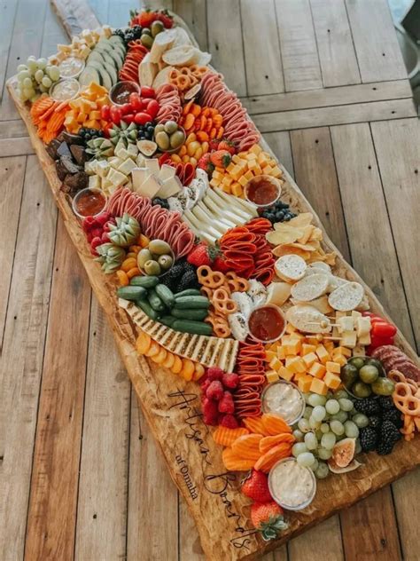 extra large personalized charcuterie board.